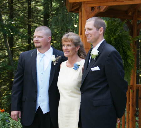 Mitch, Mike and Me on Mitchell's Wedding Day