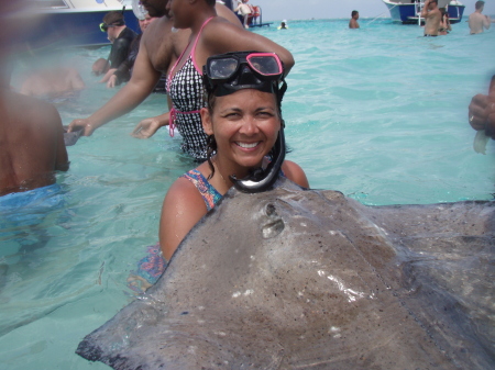 Me holding a stingray