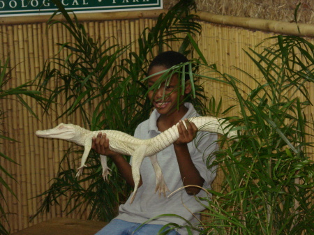 Timmy holding Aligator!