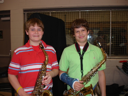 Ian's band concert (He is in the green)