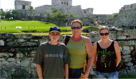 Tulum, Mexico 2007. Preston, me and Rachel.