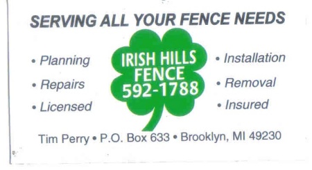 irish hills fence