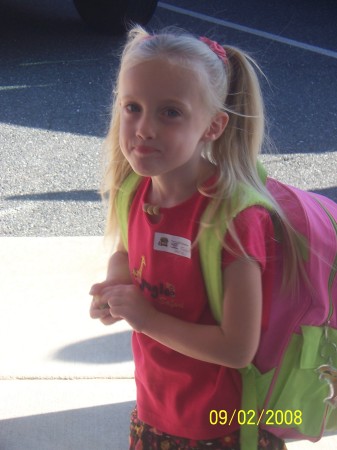 Lily's first day PreK