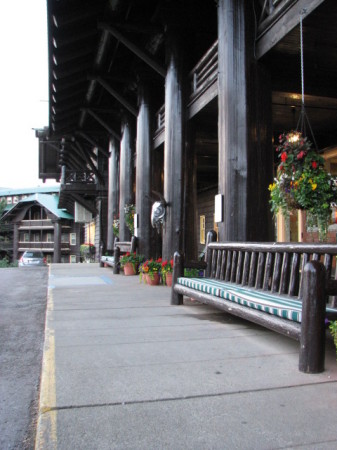 Porch of the lodge
