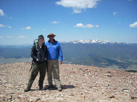 Dave and I at 12,400 feet
