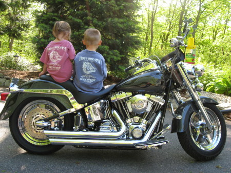 My kids on the Harley