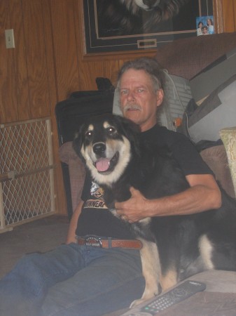 My Hubby & our Big Puppy Willie