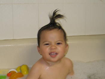 Silly Face in the Bath