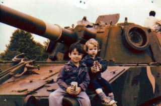 My boys on a howitzer