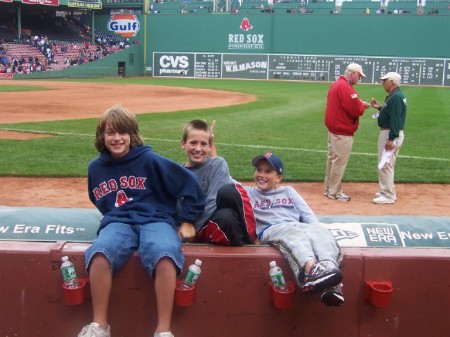 Tommy at Red Sox Game