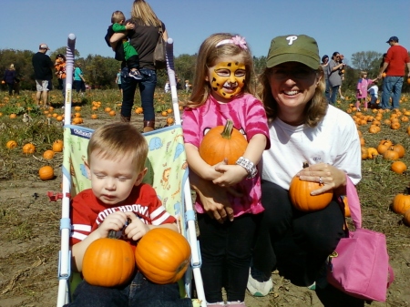 Pumpkin picking with the Grand Kids!