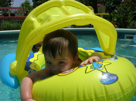 Gavin at Gramma's Pool