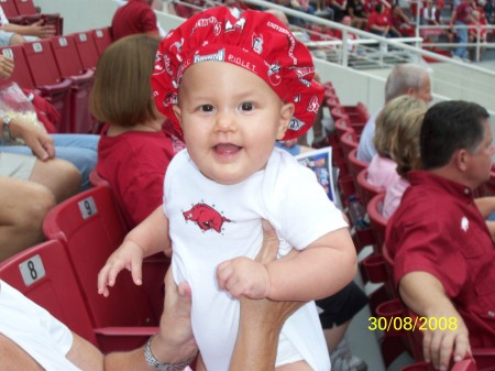 Kya's 1st Razorback game