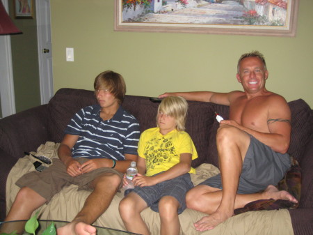 Uncle Mike and my boys
