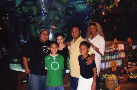 Family at Rainforest Cafe Chicago