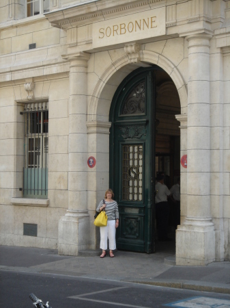 At the Sorbonne - I finished my class - 2006
