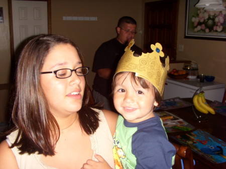 My little king and my sister-in-law