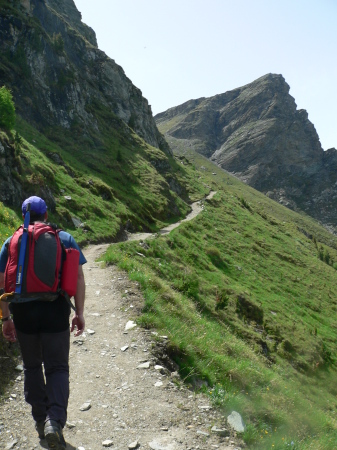 Sur le chemin de la cabane de Tracuit