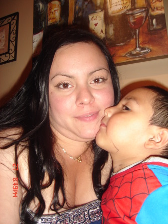 Julian showing mommy some love