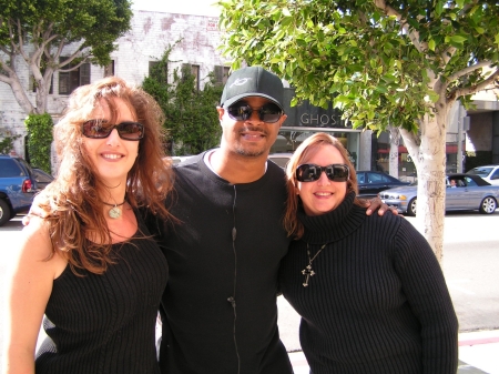 My sister Lisa and I with Damon Wayans