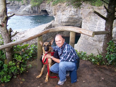 Roscoe and Myself at Cape Flattery