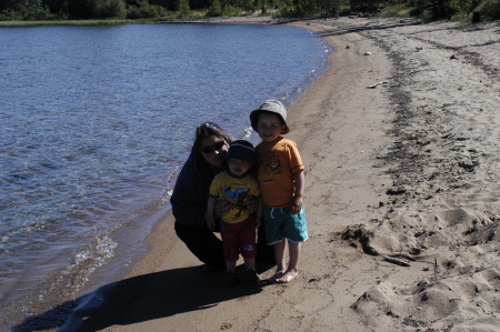 at the beach