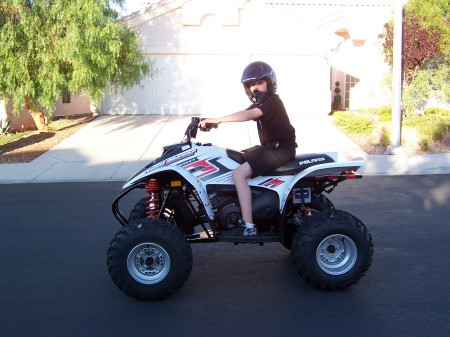 Sam On His New Quad