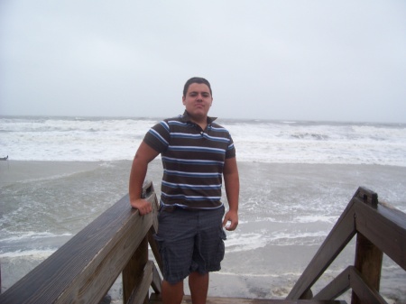 Derek at the Beach before TS Fay