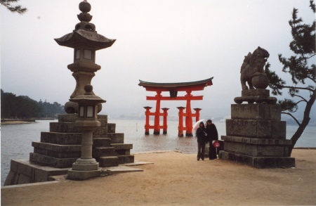 Wife and daughter in Japan - 2005