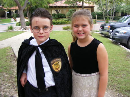 My adorable kids at a costume party!