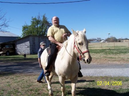 John on horseback