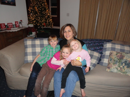 Linda and three granddaughters May 2011