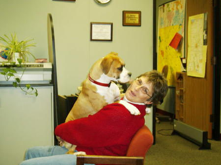 JEANNINE AND STELLA AT THE OFFICE