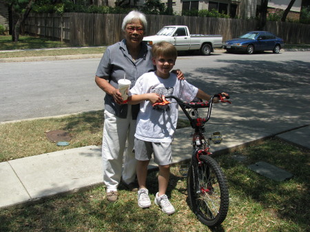 Tristan & Lola (Grandma) - June 2008