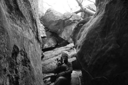 scout and i in the rocks