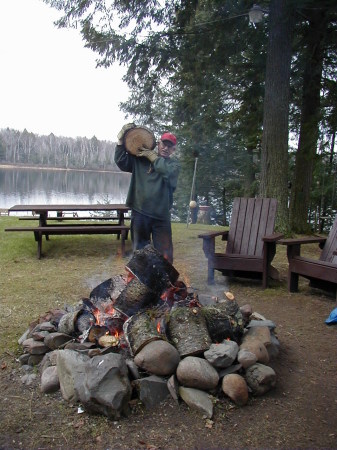 Fall cleanup at the cottage