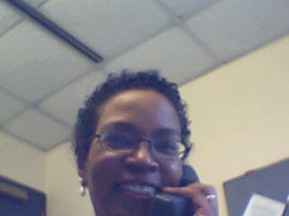 Me at work (on the phone)