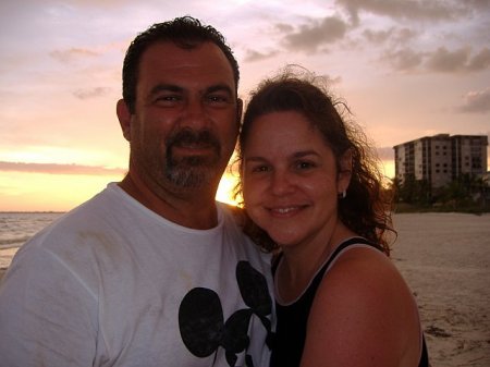 My wife Zeny and me at the beach