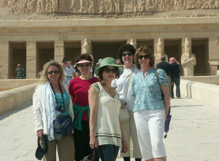 Marg with friends in Egypt