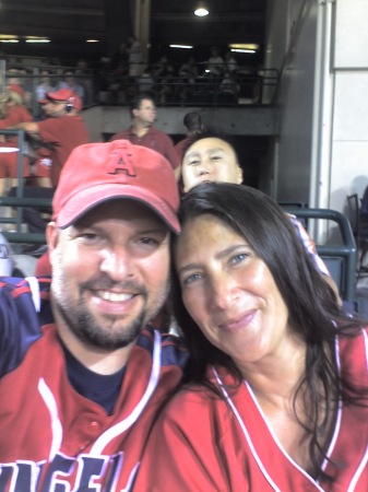 Diana and I at the game