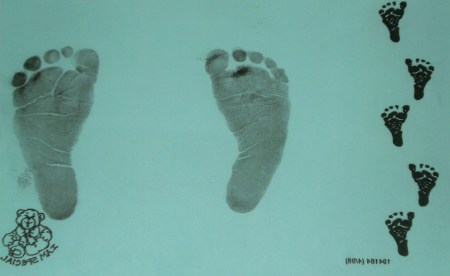Isaac's footprints