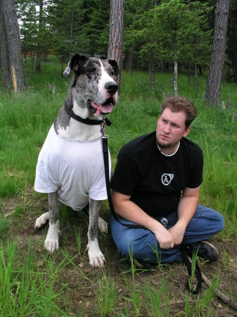 Tucker and me in Montana