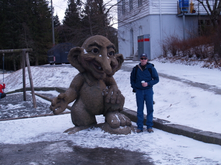 Todd with Troll in Norway - Mar 2006