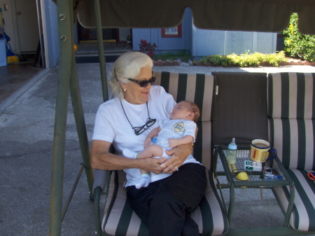 My mom with Baby Tyler again