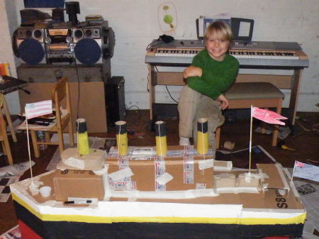 Grandson's Titanic Model