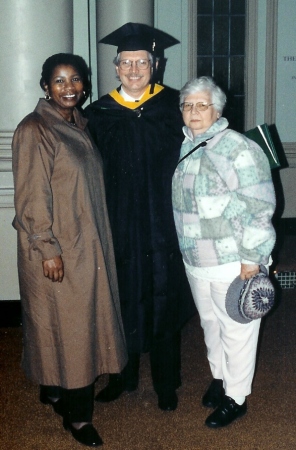 My Graduation with my wife and Mom