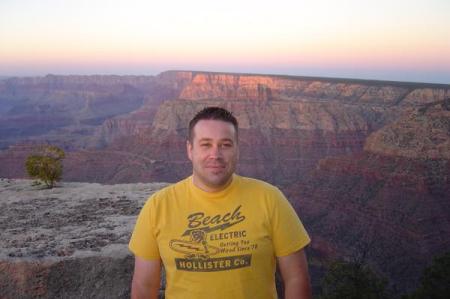 My son, Kevin, at the Grand Canyon