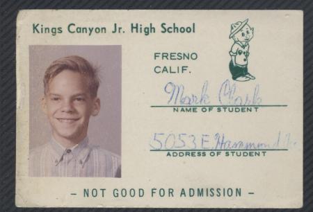 Student Body Card from Junior High School