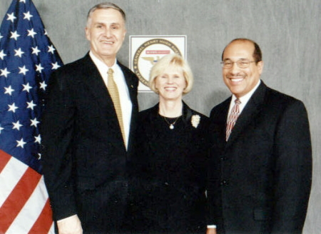 Gilbert with Gen. Hugh Shelton & Mrs. Shelton