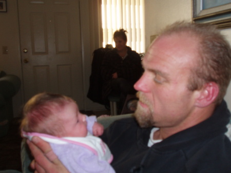 Daddy and Savanna 15 days old